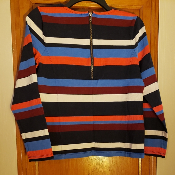 J. Crew Colorful striped long sleeve top - Picture 2 of 3